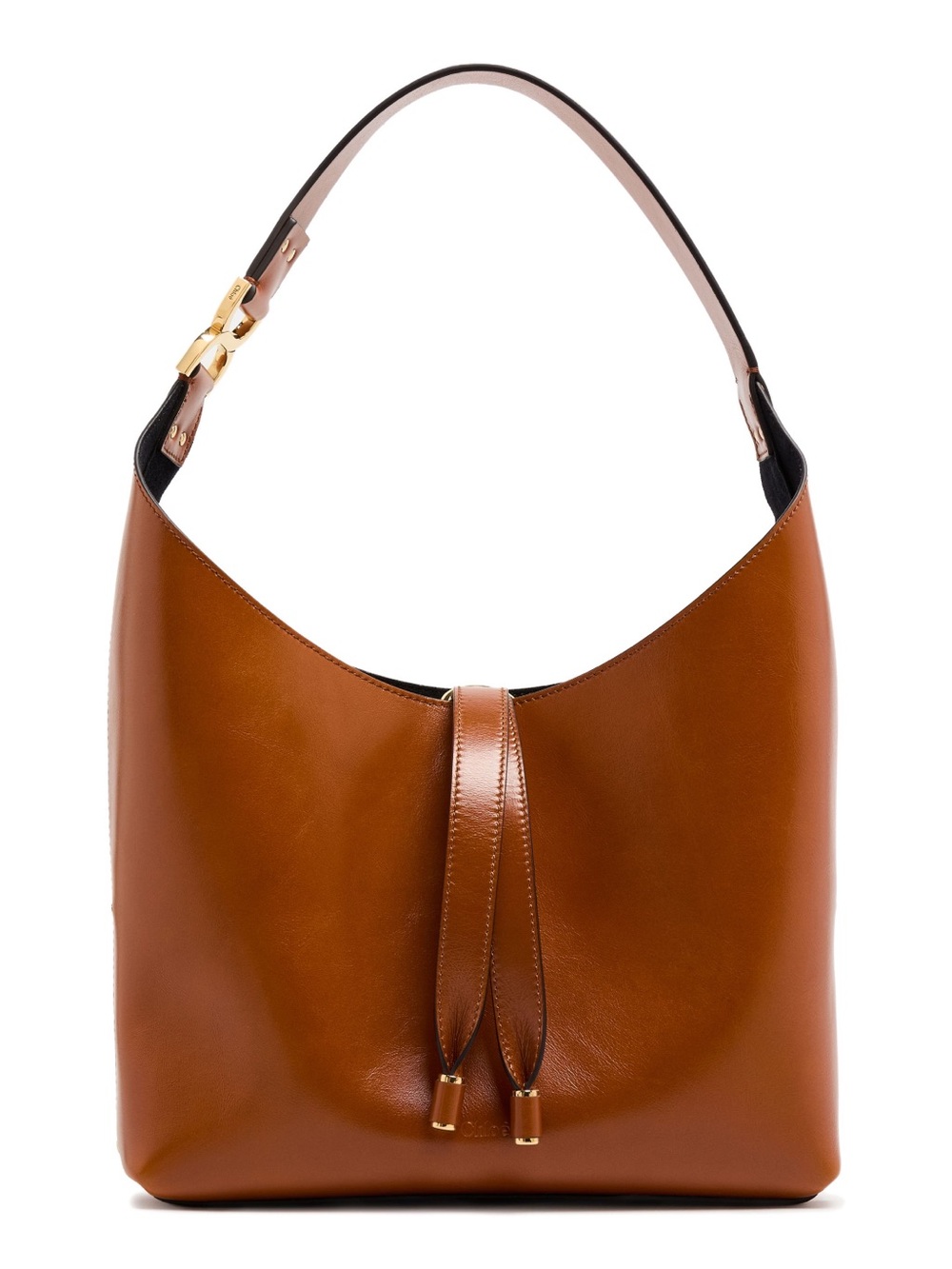 Chloe Marcie Leather Hobo Bag with Gold Accents